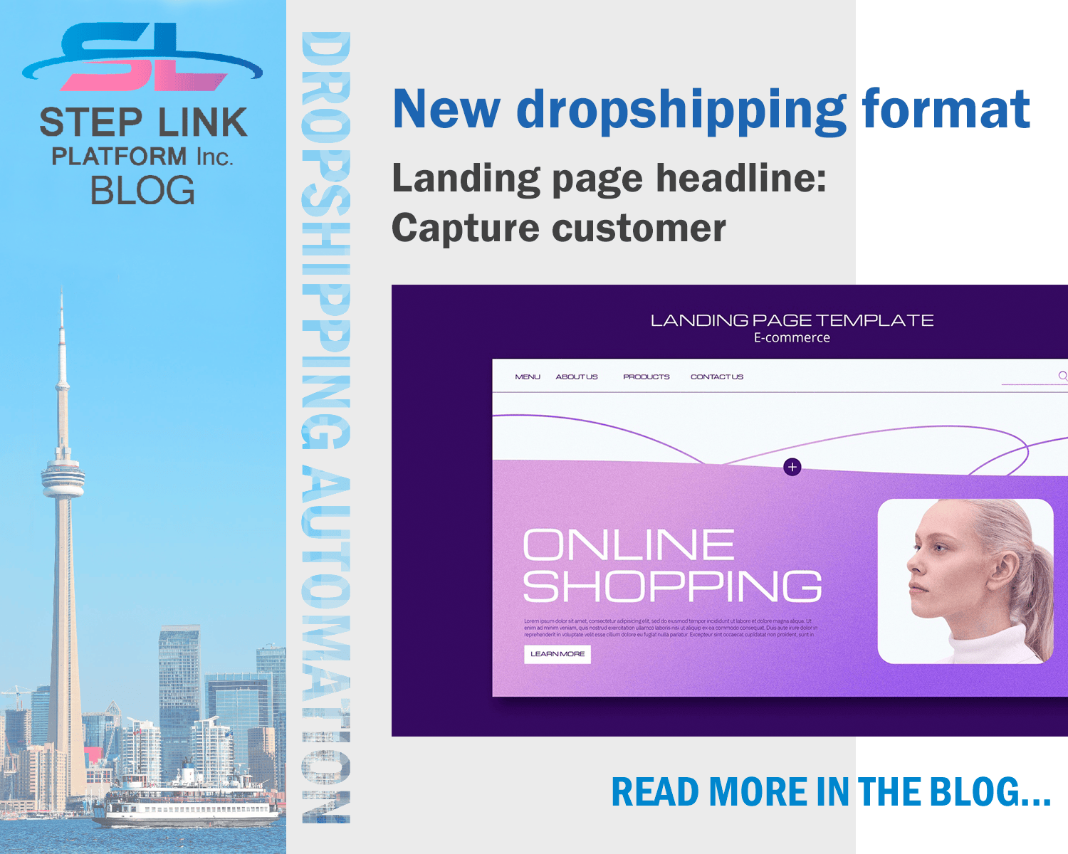 Landing page headline: Capture customer attention
